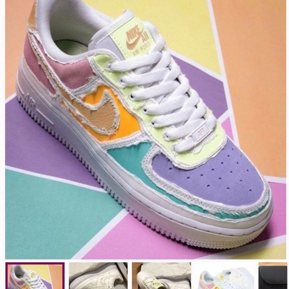 Nike Women's Multicolor Air Force 1 Sneakers - Picture 6 of 6
